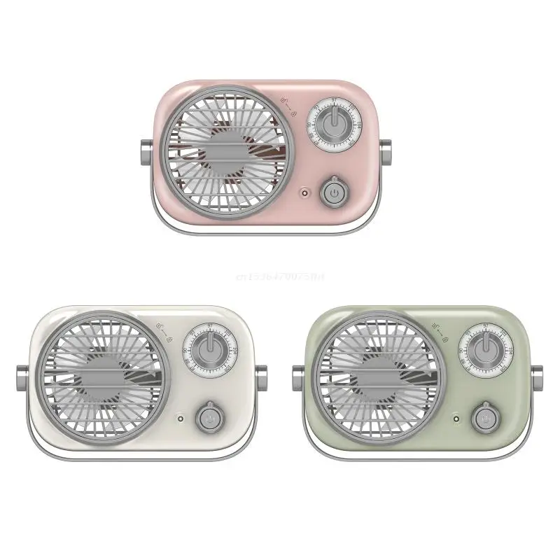 

Регулируемый Настольный ретро-вентилятор, 1200 мАч, 3 режима