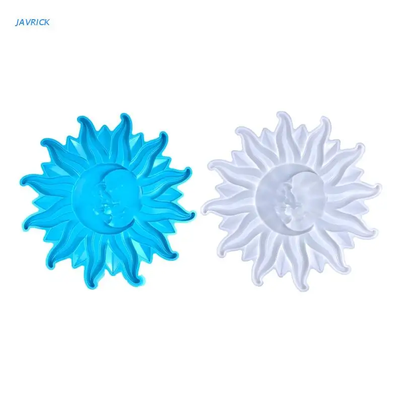 

Sun Moon Face Silicone Tray Molds Funny Decor Resin Mold DIY Crafts Supply