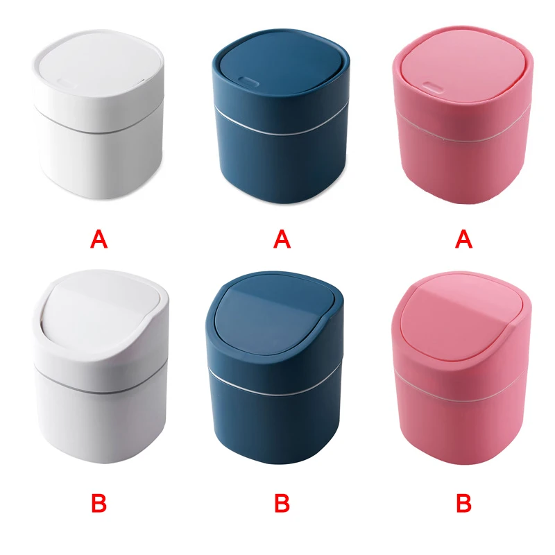 

Mini Desktop Multifunctional Trash Can Home Car Storage Bucket Accessories With Living Room Office Lid Garbage Bin Nordic Style