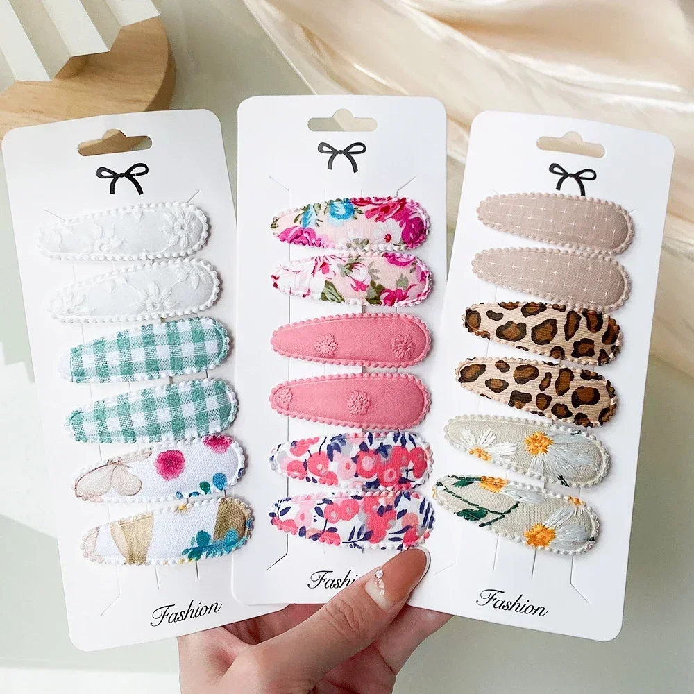 3/6 шт. модные блестящие зажимы для волос цветные прозрачные челки с блестками