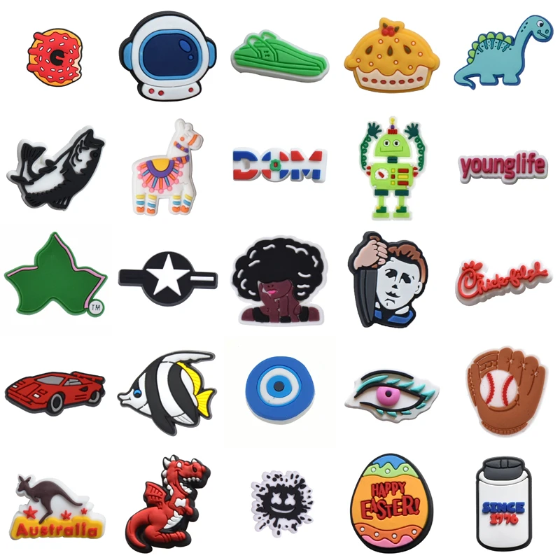 

Shoe Charms Women Charm Gifts Decorations for Crocs Shoes Accessories Kids Girl Boy Set Jeans Wholesale Bulk Packs Men Para Pins