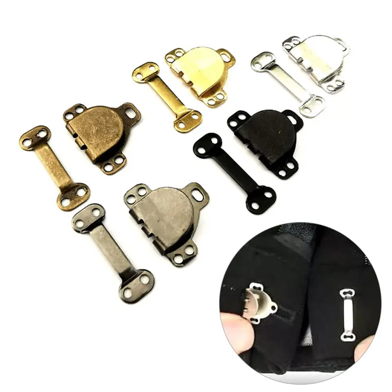

10Set Metal Trousers Hook Suit Pants Hook Button Skirt Trousers Buckle Garment Hooks DIY Trousers Dress Hook Clothing Accessori