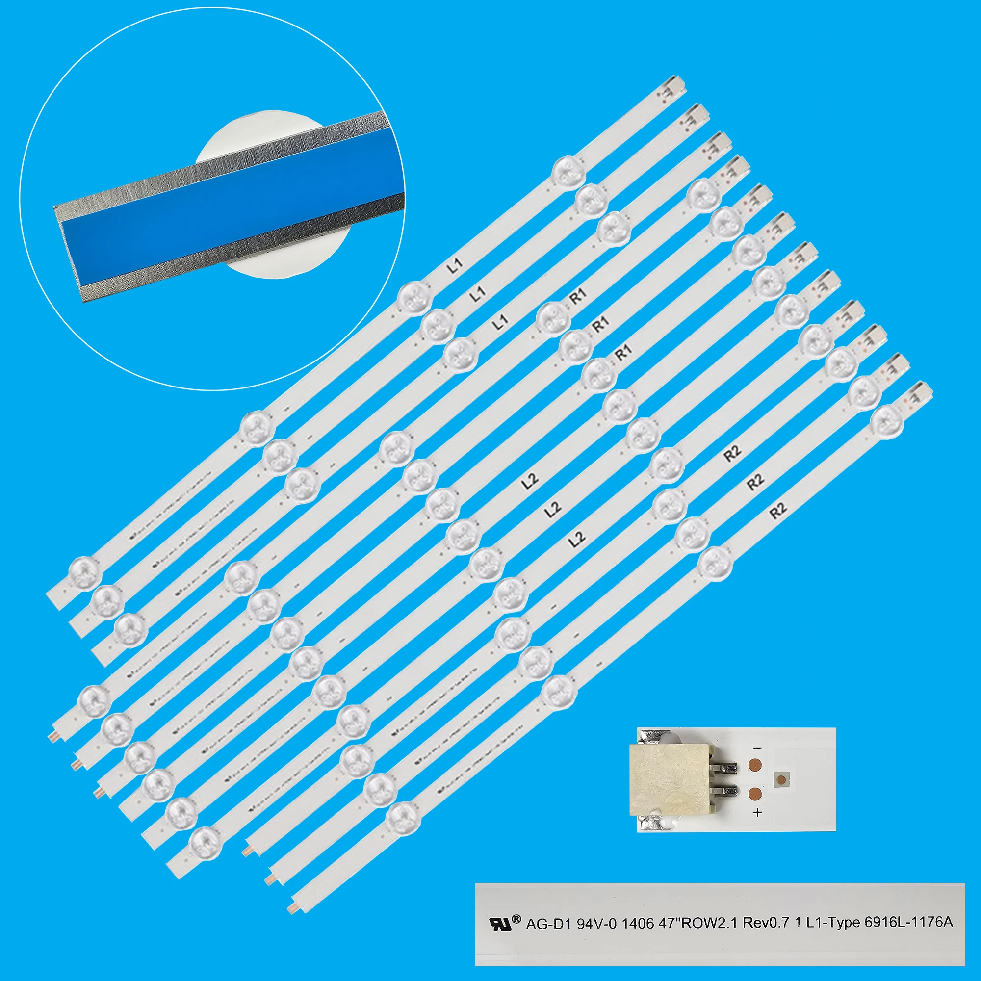 

Светодиодная подсветка для 47LA613V 47LA6150 47LA6154 47LA615S 47LA6134 47E5ERS 47LA6130 47LA615V 47LA6200 47LA6204 47LA620S 47LN6130