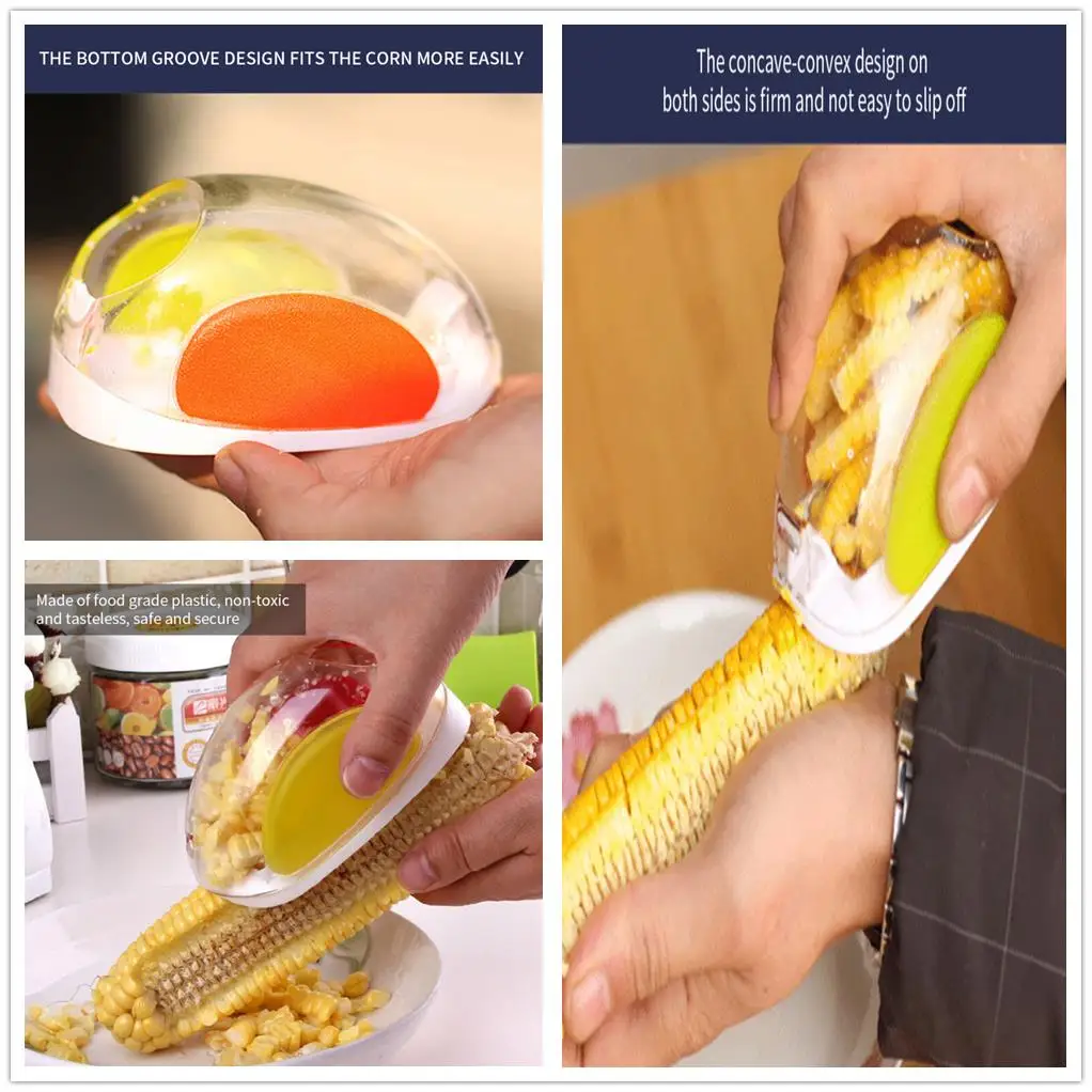 

Corn Stripper Stripping Tool Cutter Corn Shaver Peeler Cooking Tools Kitchen Cob Remover Kitchen Gadgets Peeling Tool Serrated