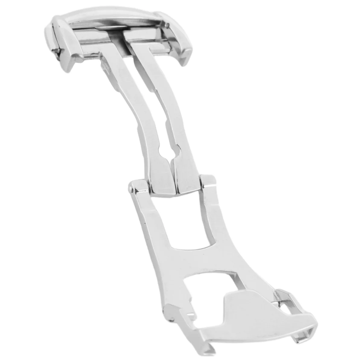 Складная Пряжка из нержавеющей стали для Omega Гладкий Ремешок часов 18 мм