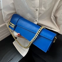 designer luxury pu leather flap shoulder bags office women 2022 brand big crossbody sling bags chain handbags and purses