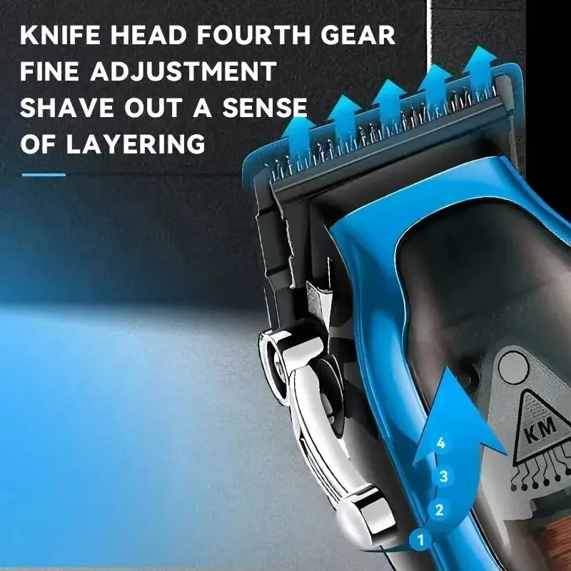 Професійна електрична машинка для стрижки волосся Kemei з лезом нержавіючої сталі