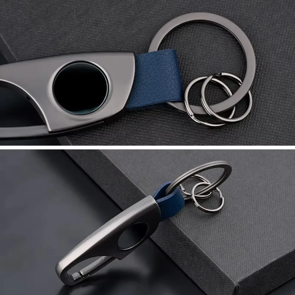 Персонализированный ретро роскошный матовый черный брелок с креативной талией