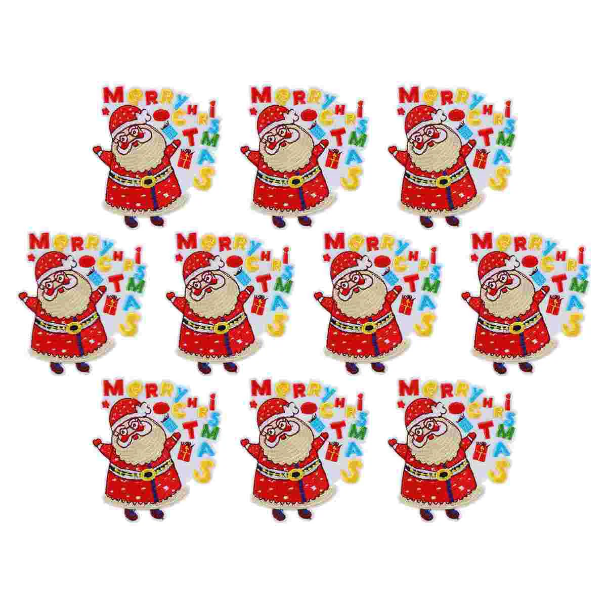 

Christmasembroidered Appliques Sewing Sewclothes Holiday Decorative Repair Patch Xmas Clothing Applique