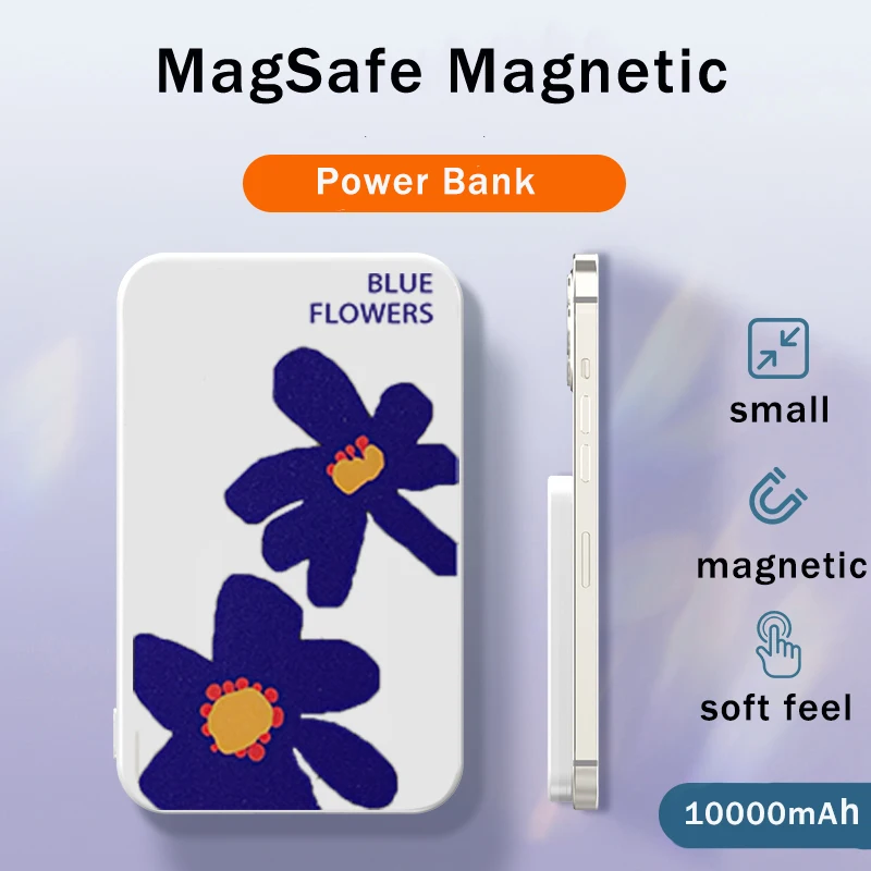 

Магнитный блок питания, 10000 мАч, 5000 мАч, портативные зарядные устройства, внешний вспомогательный аккумулятор, быстрая Беспроводная зарядка...