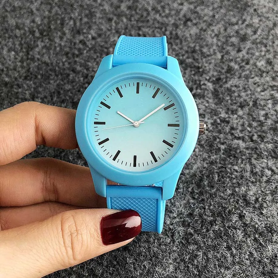 Brand Wrist Watches Men Women Ladies Unisex Crocodile Style Quartz Casual Silicone Band Clock LA07