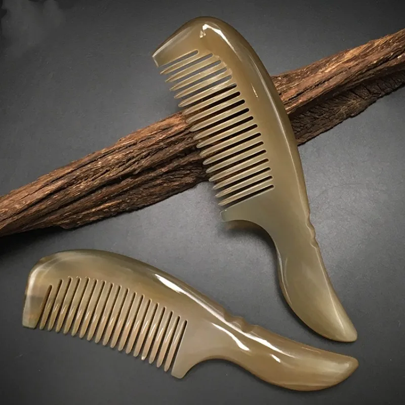 

Yak Horn Handle Comb With Fine Teeth And Pointed Tail Comb
