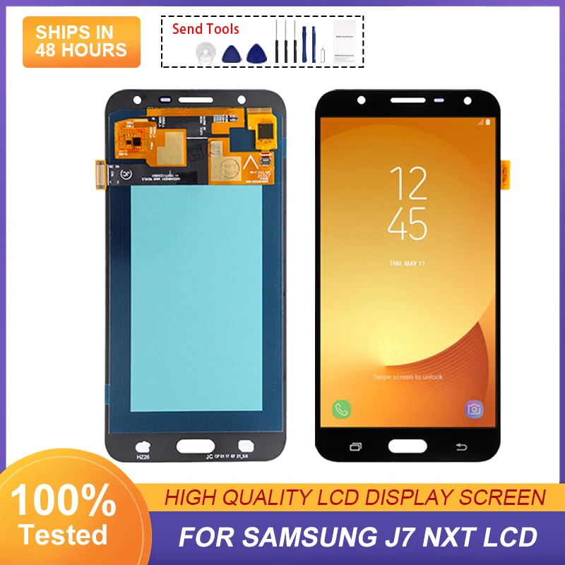 

OLED J7 Nxt Display For Samsung Galaxy J701 Lcd Touch Screen Digitizer J7 Core J7 Neo Assembly Free Shipping With Tools 1Pcs