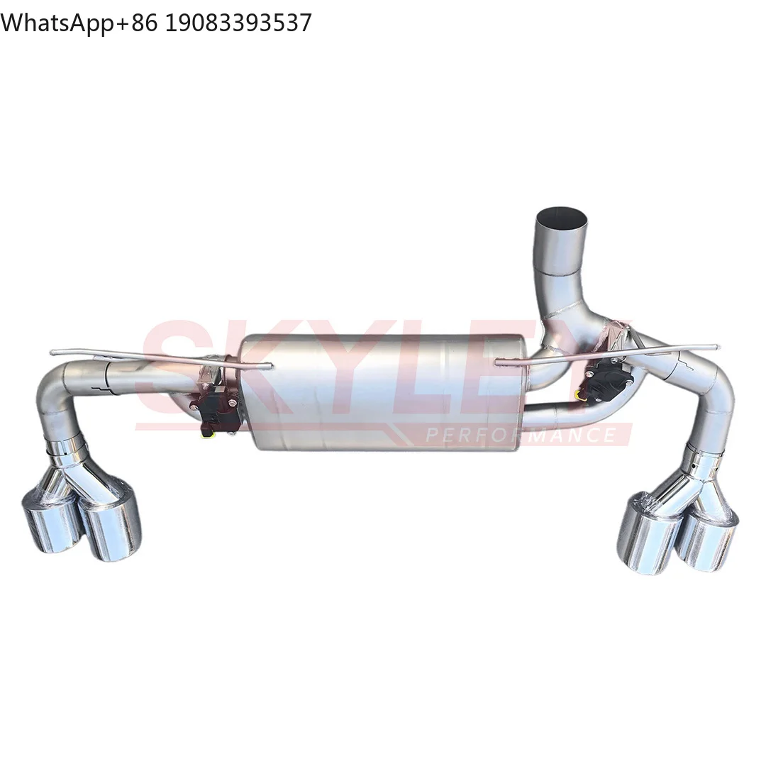 Фото Для BMW G30 G38 530i 530e 540i B48 B58: Выхлопная система с клапанами, задний глушитель из нержавеющей стали №4