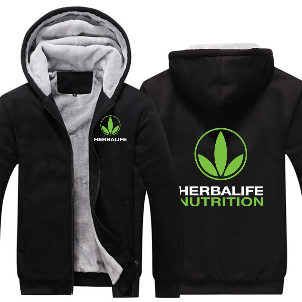 

Latest 2022 Man's Zipper Hoodies Sweatshirts Jackets Men's Winter Thicken Hooded Coat HERBALIFE NUTRITION Sports Thick Clothes