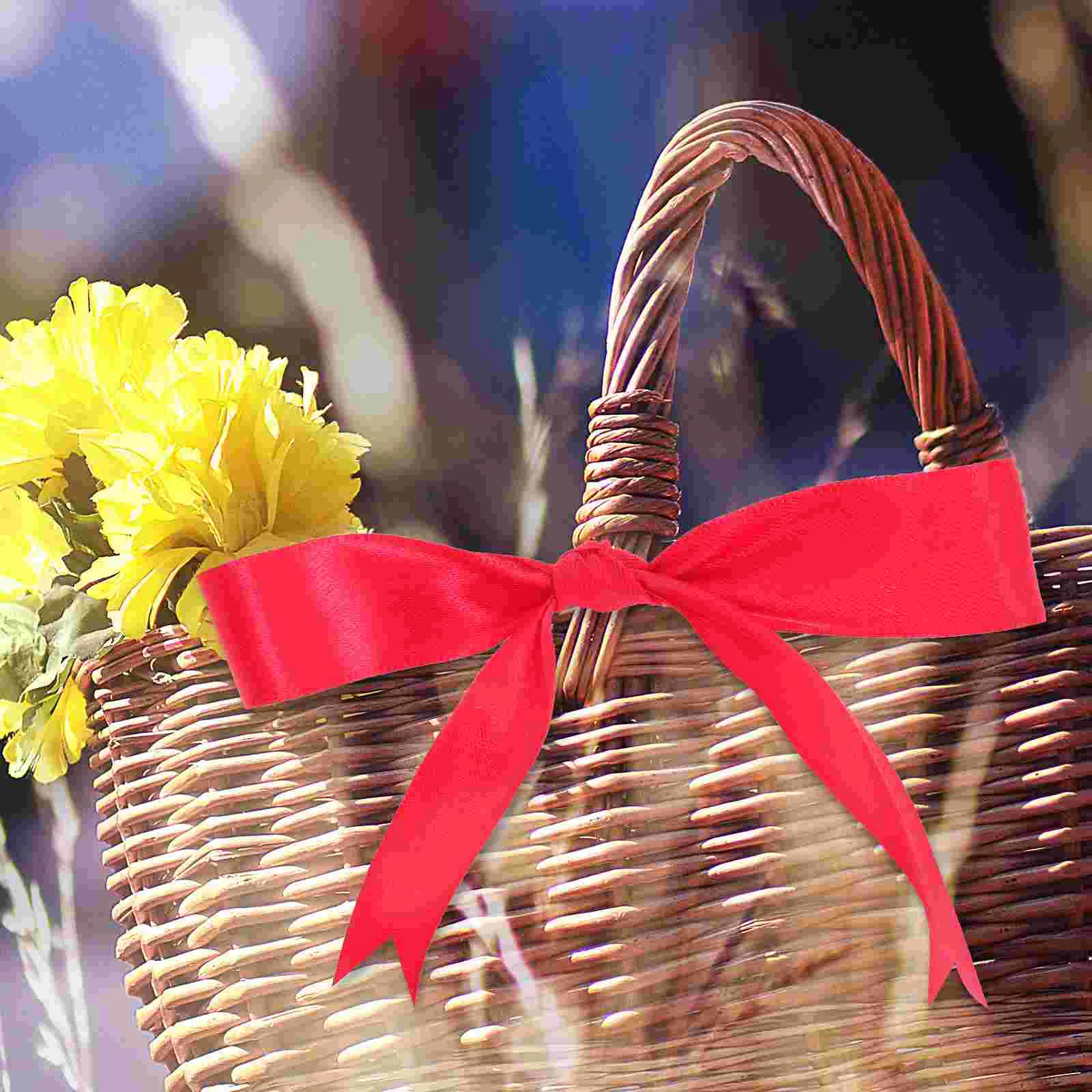 

Ribbon Wrapping Flower Gift Valentine Crafts Wedding Satin Ribbons S Bridal Chocolate Easter Box Candy Present Bows Shower