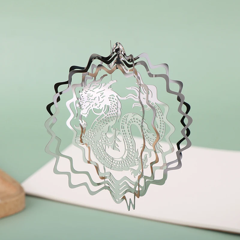 Сублимационный Спиннер Дракона Металлический Вращающийся Кулон Украшение Ловец