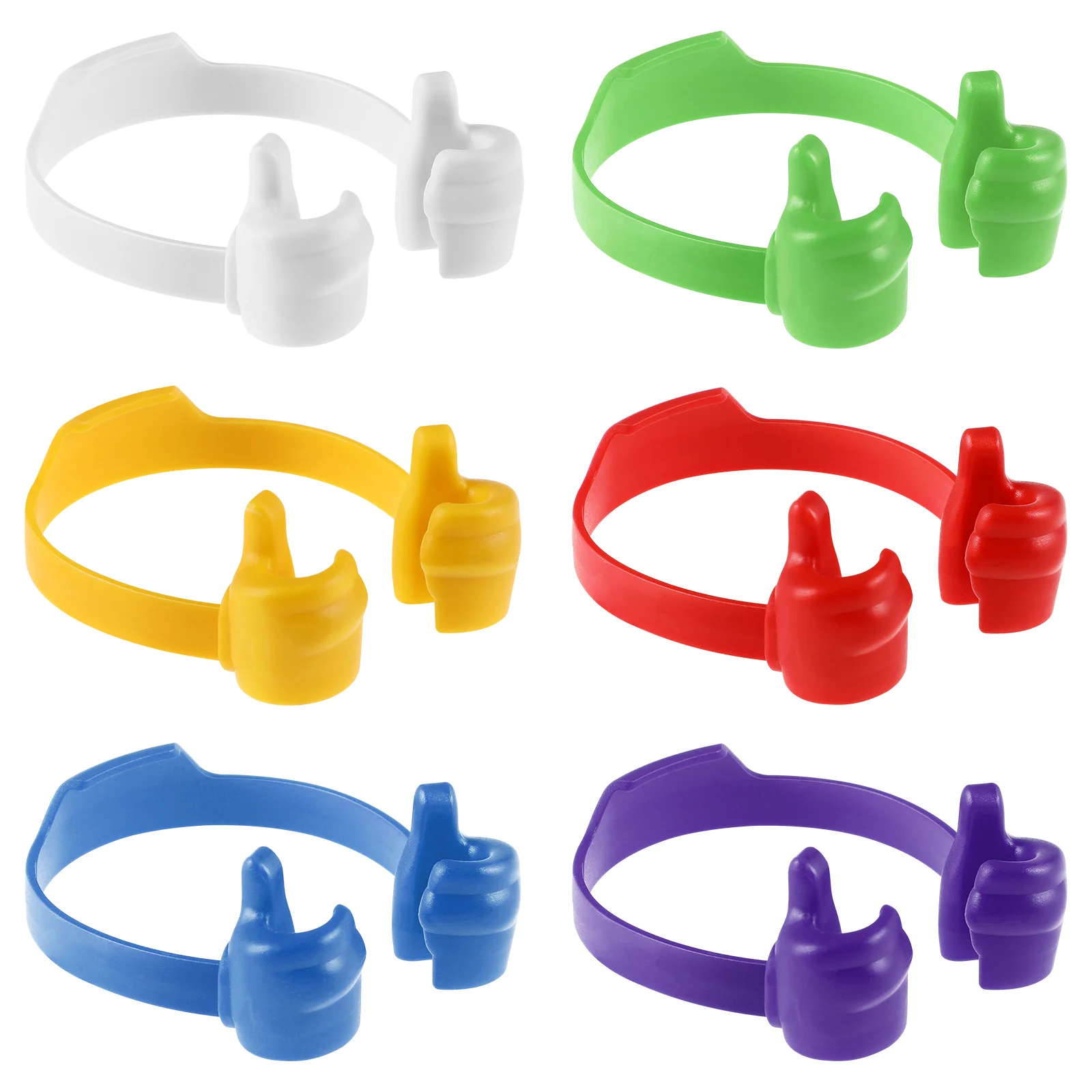 

6 Pcs Creative Holders Novelty Thumb-up Design Brackets Stands for Table Desk
