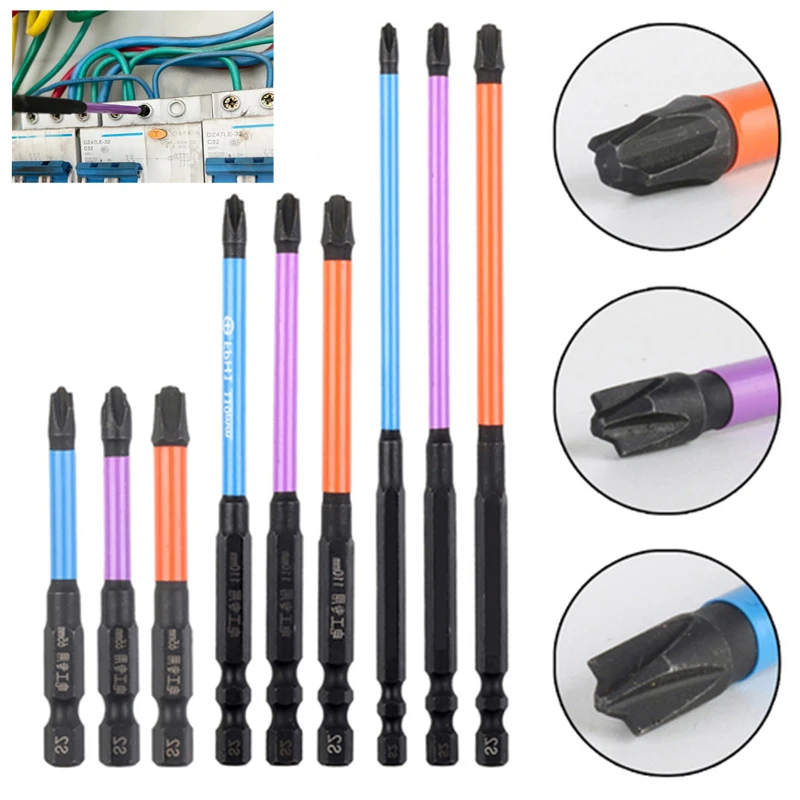 

Bit Power Switch Cross Socket Nutdrivers Special Magnetic For Electrician Power 65/110mm 3/6pcs Tool Screwdriver