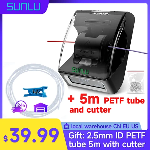 Соединитель нити SUNLU для быстрого сварки нити для лаборатории bambu для PETG/PLA/ABS/TPU/нейлон, 200 шт., соединение нити из ПТФЭ