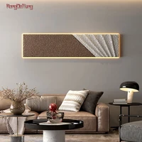 modern three dimensional sandstone interior painting led wall lamp painting for living room dining room bedroom decoration