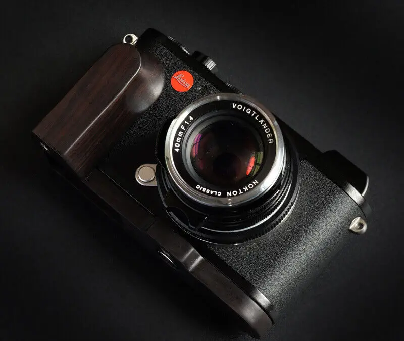 

Handmade Blackwood Wood Handle Grip L Plate Holder Baseplate for Leica CL Camera