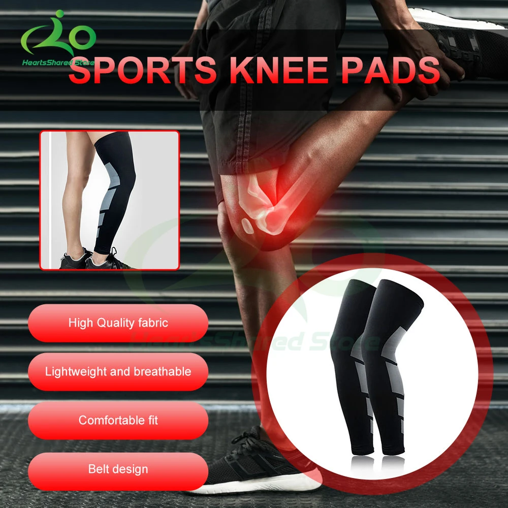 

1pc Outdoor Sports Cycling Leg Knee Sports Knee Lengthening Breathable Calf Guard Basketball Football Sporting Goods Protector