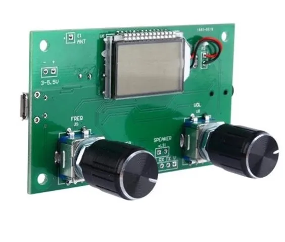 

FM Transmitter Module Adjustable Frequency Stereo Output with LCD Display USB Input fm
