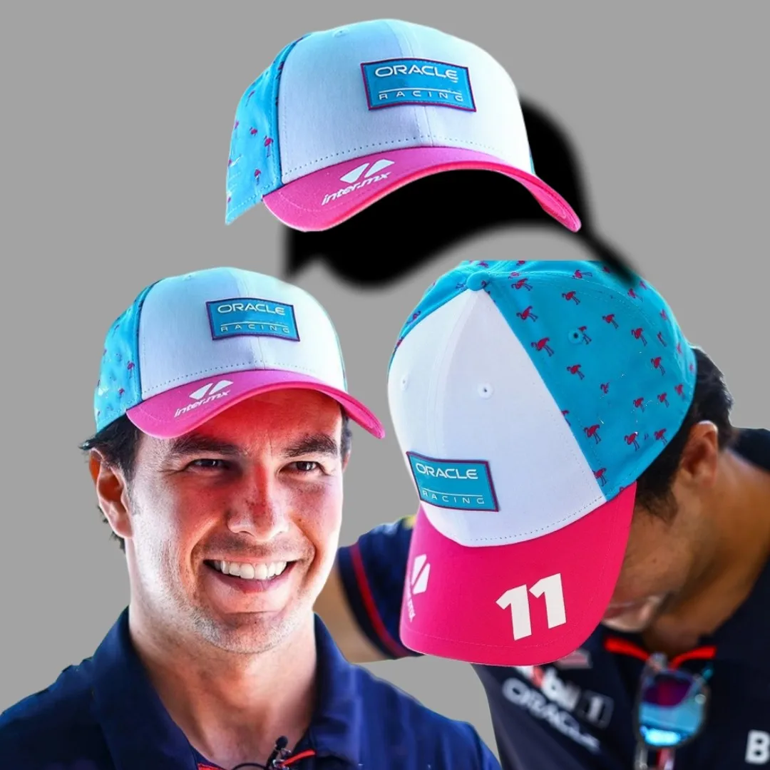 

2023 Oracle Red Color Bull Racing Special Edition Miami Cap F1 Sergio Perez Cap Hat Formula One Accessories Unisex Fan Cap