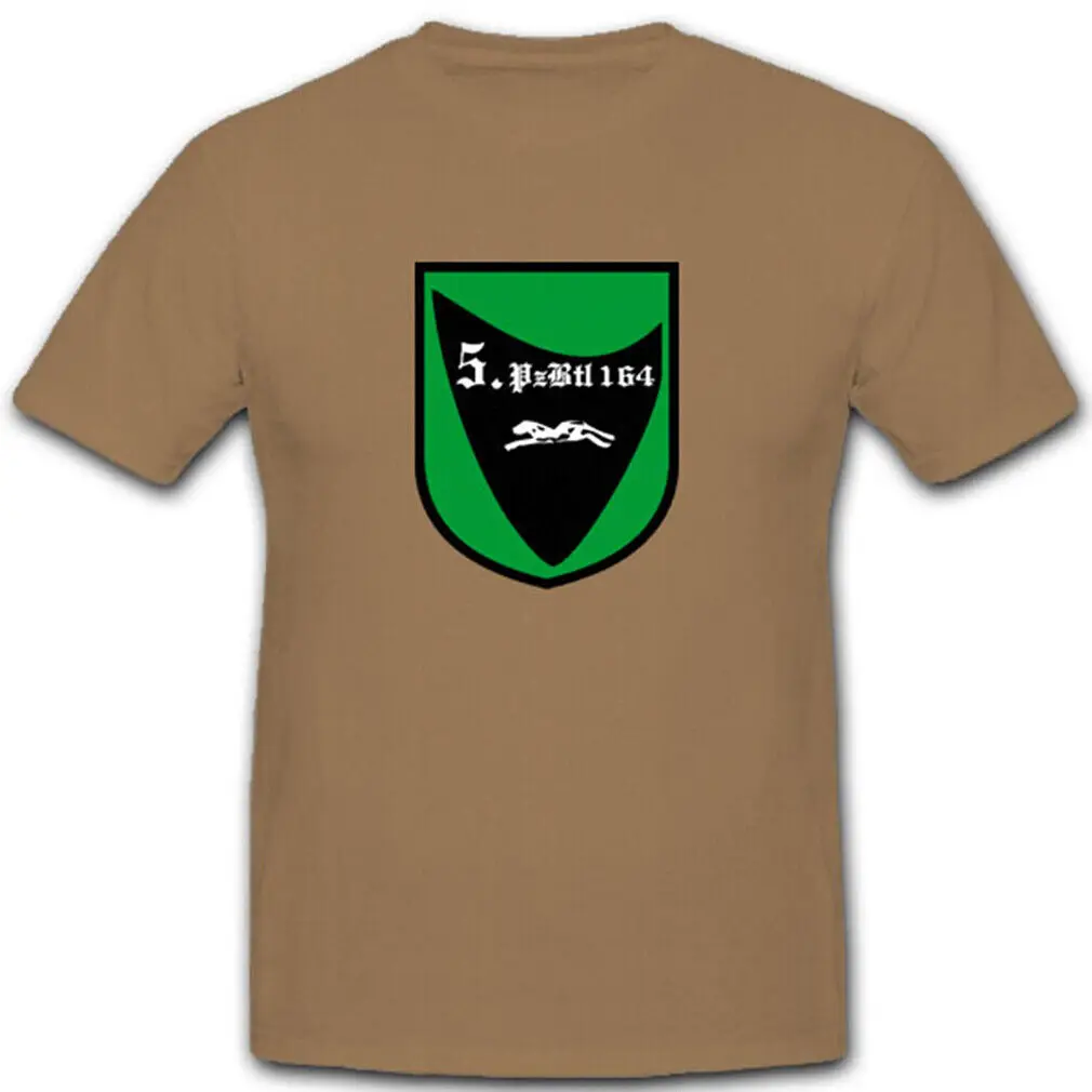 5./PzBtl 164, батальон танка, батальон, военный батальон, военный герб, BW-футболка #5000