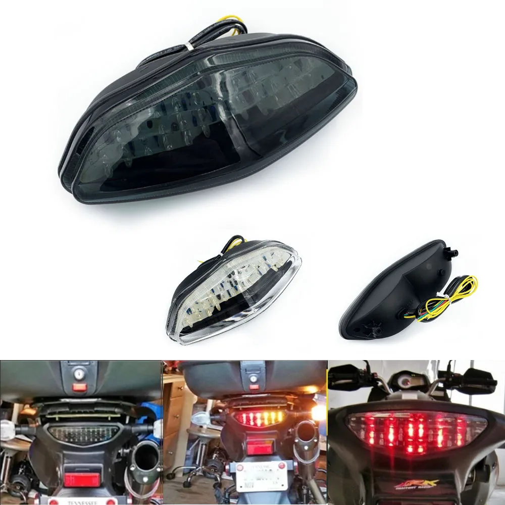 Фото Для Suzuki V-Strom DL 1000 650 светодиодный задний фонарь, встроенный задний стоп-сигнал, указатель поворота, задний фонарь в сборе DL650 DL1000 03-08 №2