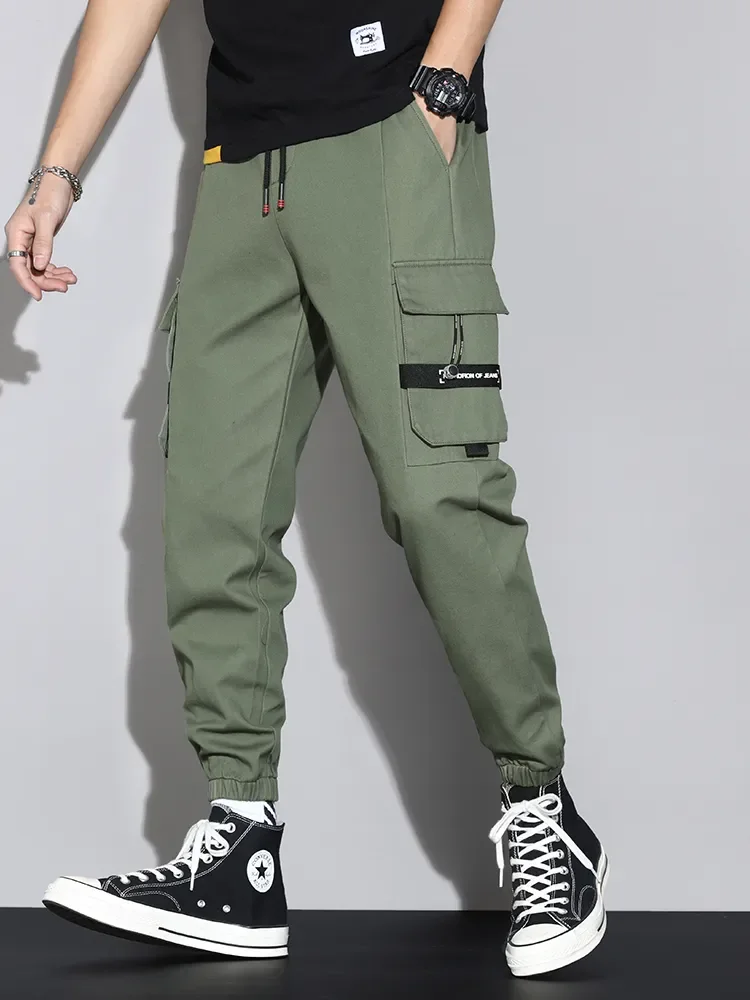

2021 новые армейские брюки-карго в уличном стиле с несколькими карманами, мужские хлопковые повседневные брюки-джоггеры, брюки-багги