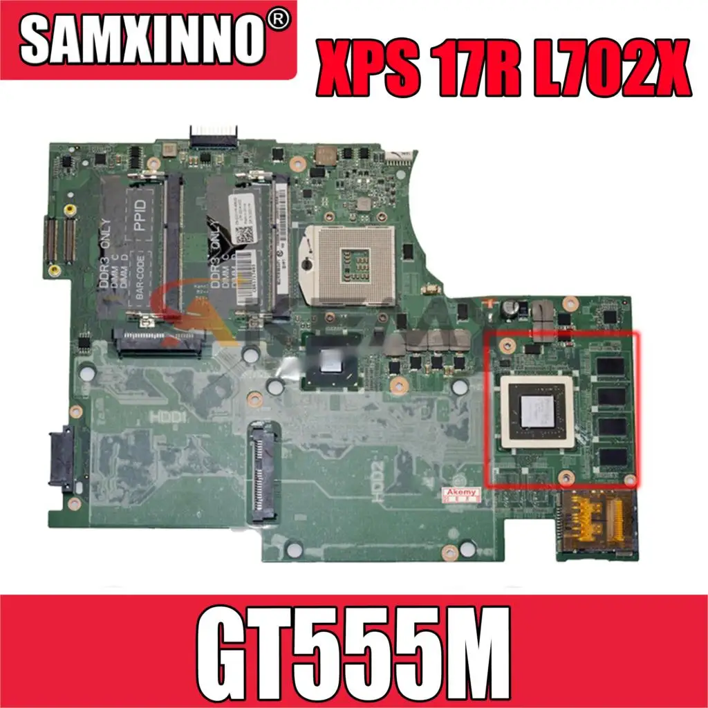 

Материнская плата для ноутбука DELL XPS 17R L702X 3D GT555M, CN-0TXP27 0TXP27 DAGM7CMBAE1 материнская плата для ноутбука 3GB HM67
