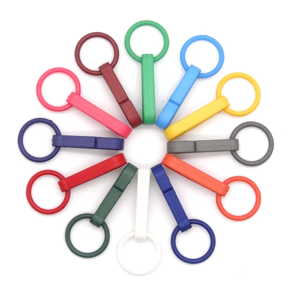 12 шт./партия, цветные пластиковые застежки-крючки для перчаток