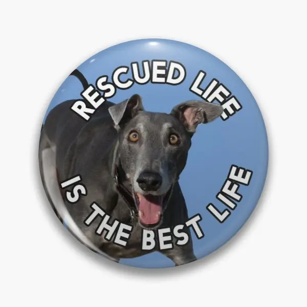 

Rescued Life Is The Best Life Customizable Soft Button Pin Gift Cartoon Brooch Cute Lapel Pin Creative Fashion Women Badge