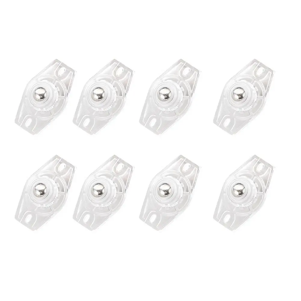 

8X Rollers for Furniture Self Adhesive Flat Wheels Easy Installation Suitable for Trash Cans and Shoe Cabinets