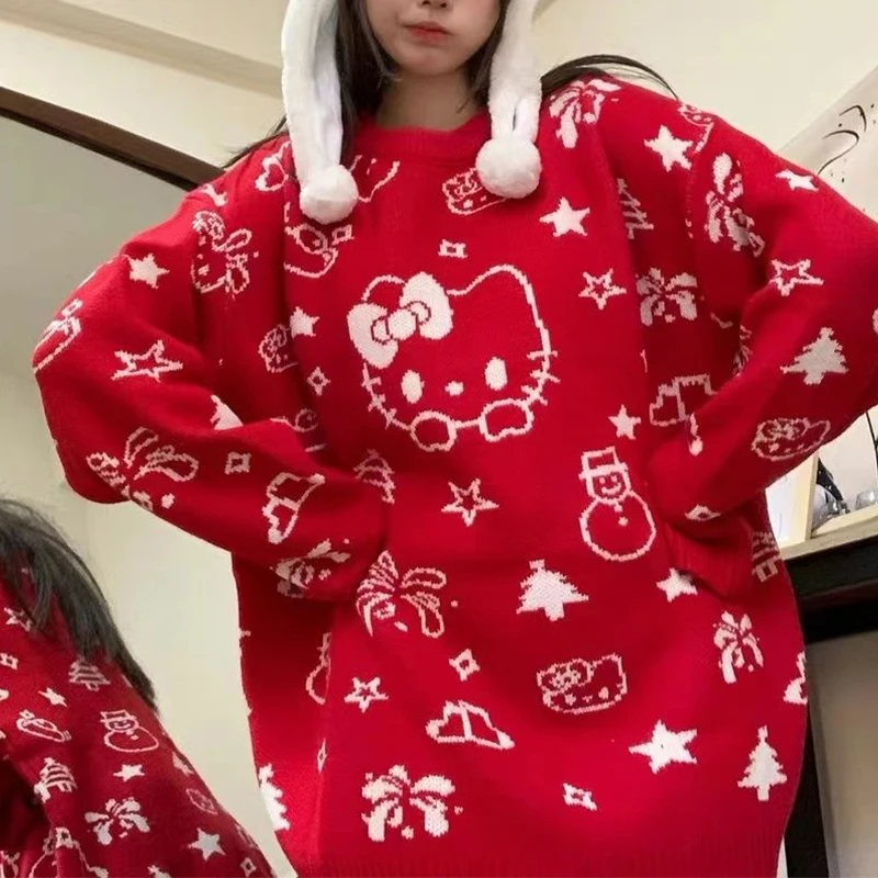 Женские свитера пуловеры Y2k Повседневная зимняя Милая нижняя рубашка футболка с