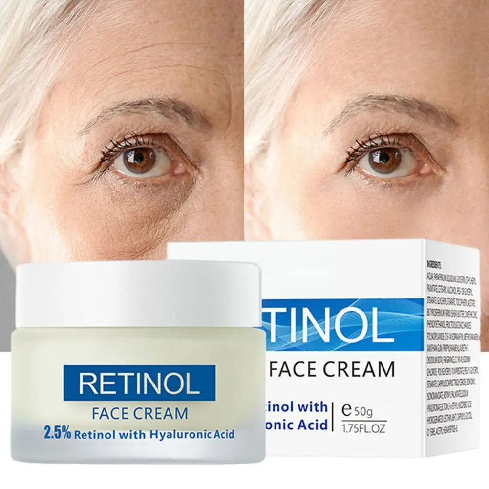 

Anti-Wrinkle Anti-aging Firming Serum Hyaluronic Acid Vitamin A Retinol Face Cream For Women Lighten Wrinkles Dark Spots L9U1