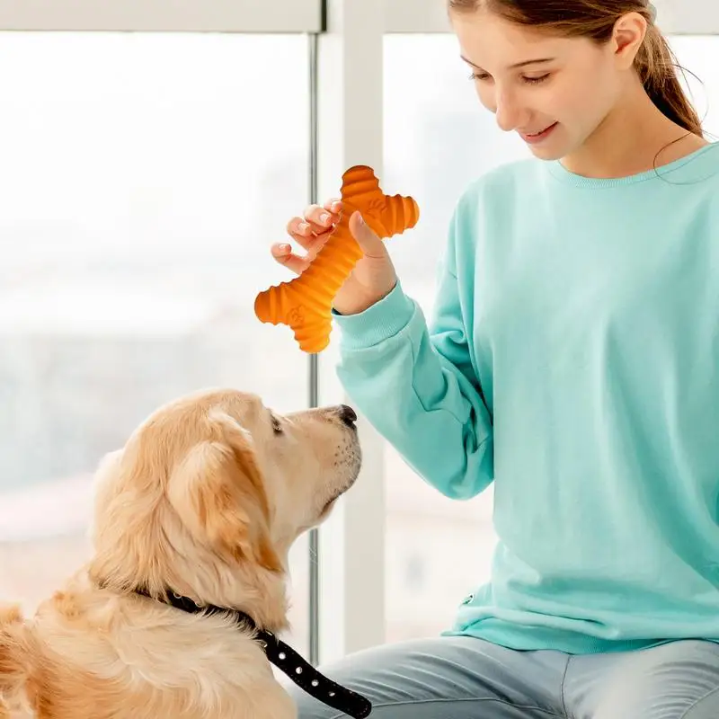 Zabawki ząbkujące dla psów Miękka guma w kształcie kości szczeniąt Wielofunkcyjny kij z Interaktywny pies odporny na gryzienie
