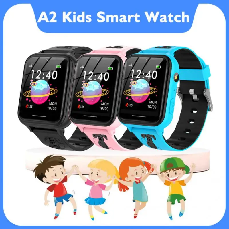 

Детские Смарт-часы A2, часы с функцией телефона 2G, HD-вызовы, будильник, музыкальный видеоплеер, детский телефон, детский подарок для мальчиков...