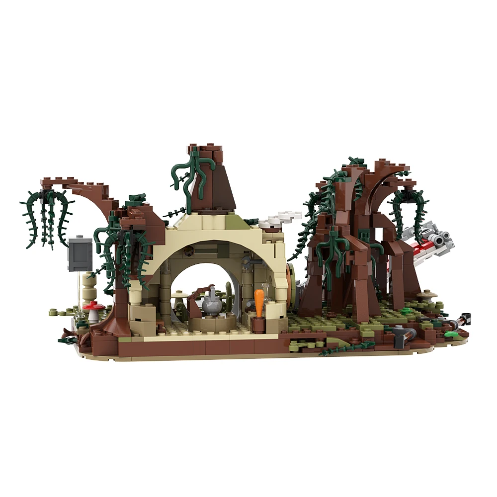Конструктор Moc из классического фильма Dagobah тренировочный диорама модель сделай