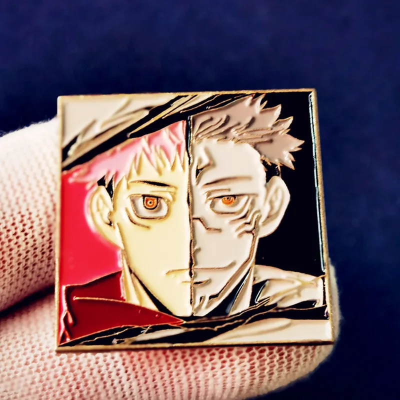 

Anime Jujutsu Kaisen Itadori Yuji Gojo Satoru Enamel Brooch Pin Brooches Lapel Pins Badge Denim Jacket Jewelry Accessories