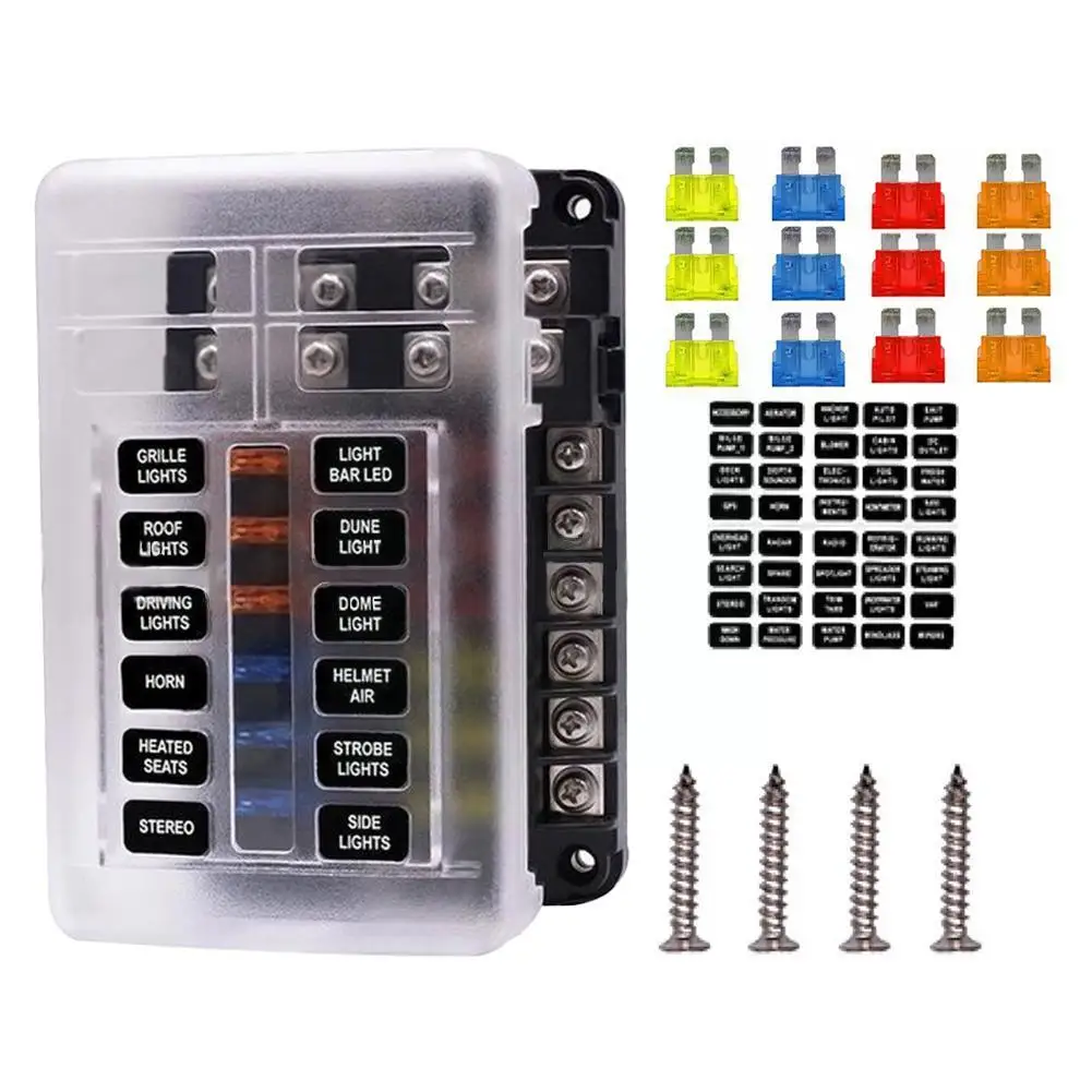 

Блок предохранителей O9f2, пластиковая крышка, 6 способов, 12 В, 32 в