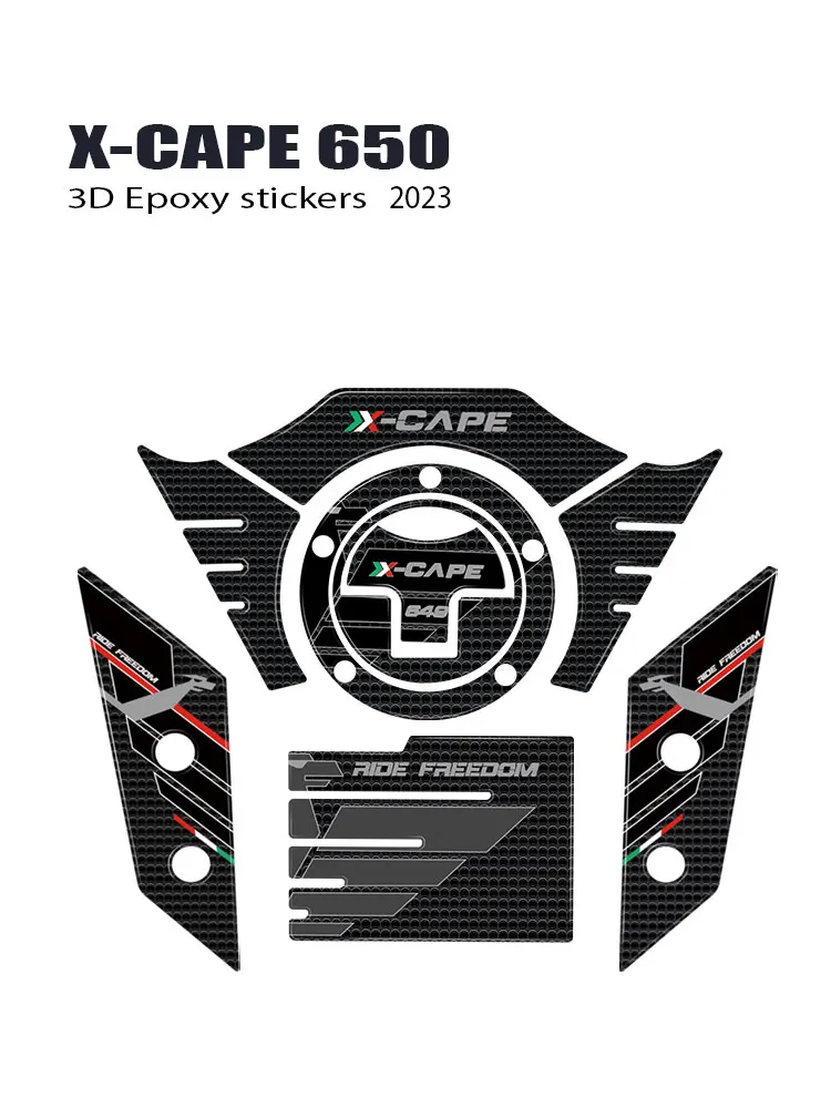 For Moto Morini X Cape 650 Accessories Motorcycle Accessories 3D Epoxy Resin Sticker Decal X-CAPE 650 2022 2023