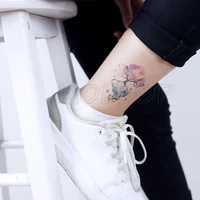 temporary tattoos sticker color cloud tree diamo plant little element water transfer fake tatto waterproof for kid girl boy