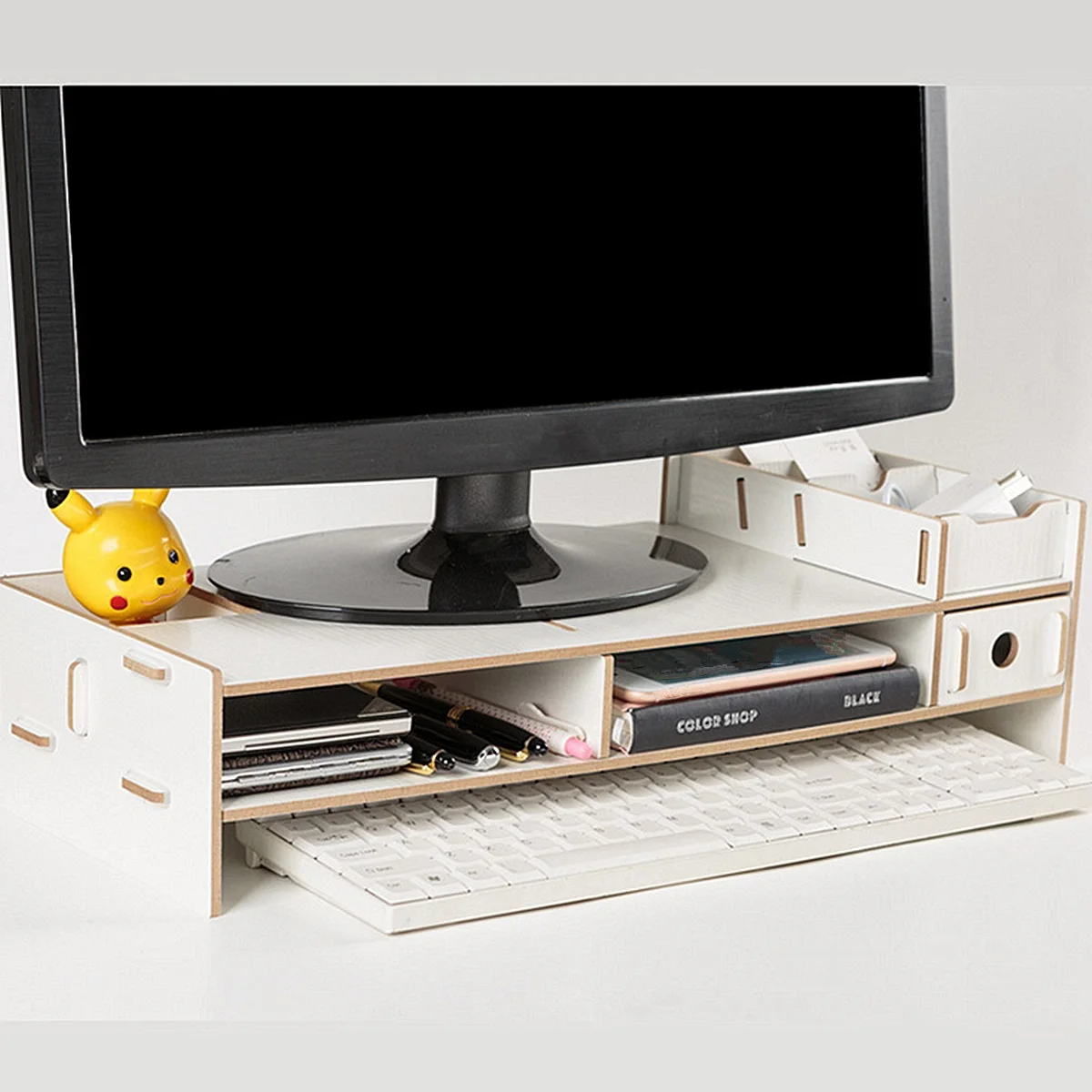 

Computer Screen Stand Desk Storage Shelf Office Desktop Organizer Monitor Stand Keyboard Storage Shelf Desktop Organizer Shelves