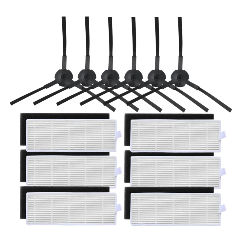 

Hepa Filter And Side Brush Replacement Kit Main Brushes Compatible With ILIFE A6 A4 A4S Robot Vacuum Cleaner Accessories