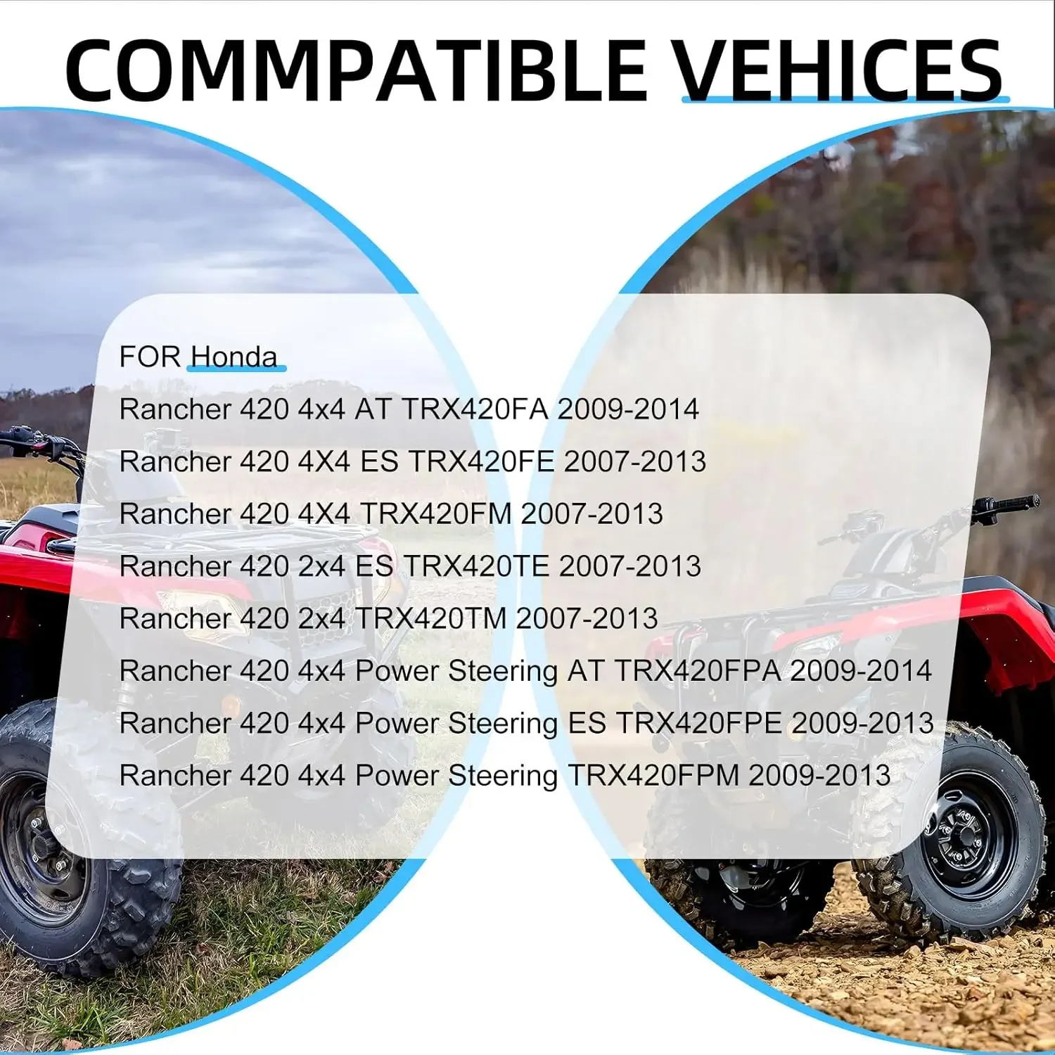 Фото Воздушный фильтр и корпус направляющей втулки для Honda Rancher 420 TRX420 FA FE FM TE TM FPA FPE FPM 2007-2014 №2