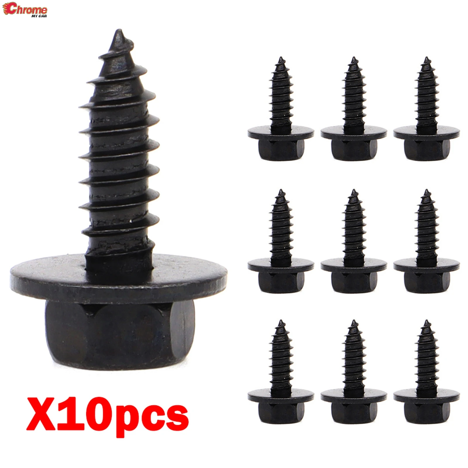 

10 шт. для Toyota, Самонарезающий шестигранный бампер, колесо, внутреннее брызговое уплотнение, щит, заклепка, фотоболт, винтовой крепеж 90159-60498