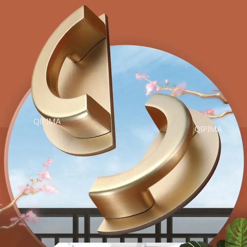 Ручка для шкафа, шкафа, выдвижного ящика, для домашнего декора, ручки с цветами, золотые однотонные дверные ручки и ручки для мебели, кухни